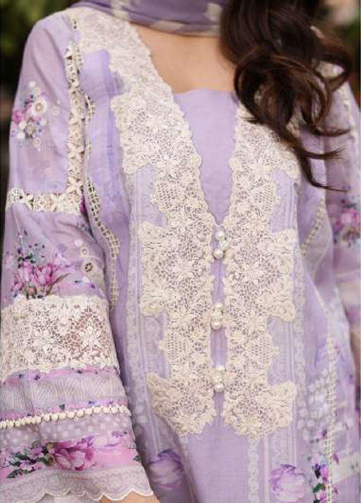 Vintage Flora By Manara Embroidered Lawn Suit Unstitched 3 Piece MNA24V Amaya SS-05 - Summer Collection