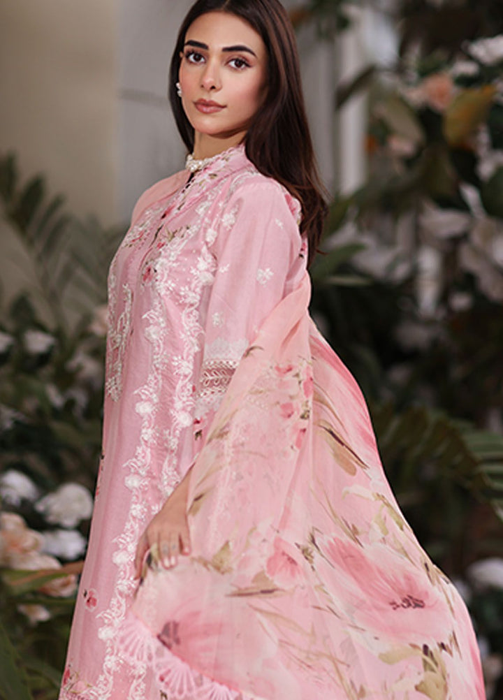 Vintage Flora By Manara Embroidered Lawn Suit Unstitched 3 Piece MNA24V Sienna SS-10 - Summer Collection