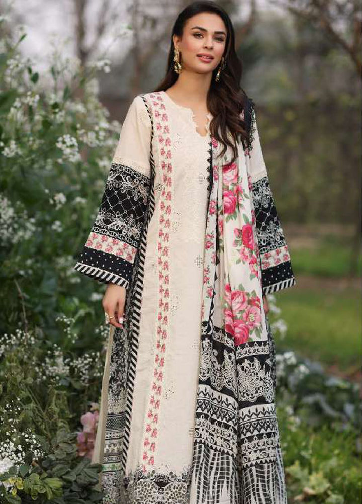 Vintage Flora By Manara Embroidered Lawn Suit Unstitched 3 Piece MNA24V Solaina SS-11 - Summer Collection