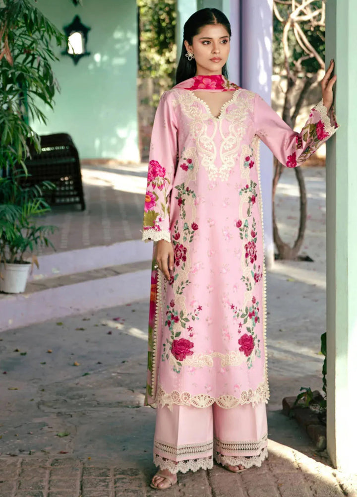 Vintage Flora by Manara Embroidered Lawn Suits Unstitched 3 Piece MNA25VS VF-05 Sierra - Summer Collection