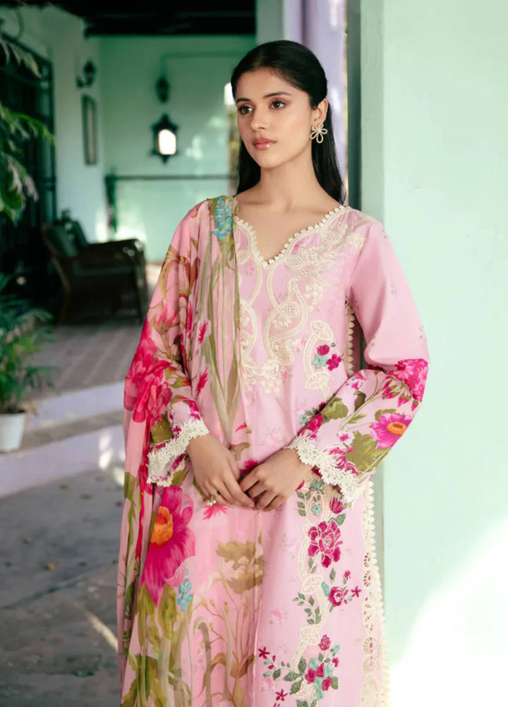 Vintage Flora by Manara Embroidered Lawn Suits Unstitched 3 Piece MNA25VS VF-05 Sierra - Summer Collection