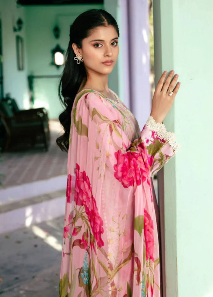 Vintage Flora by Manara Embroidered Lawn Suits Unstitched 3 Piece MNA25VS VF-05 Sierra - Summer Collection