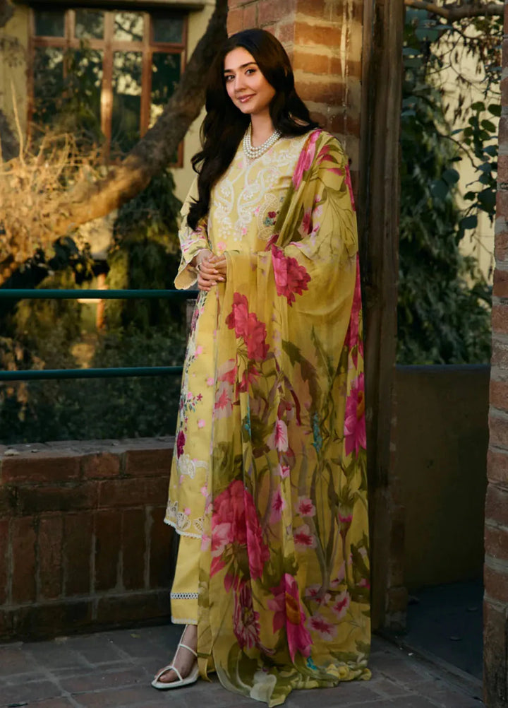 Vintage Flora by Manara Embroidered Lawn Suits Unstitched 3 Piece MNA25VS VF-06 Lena - Summer Collection