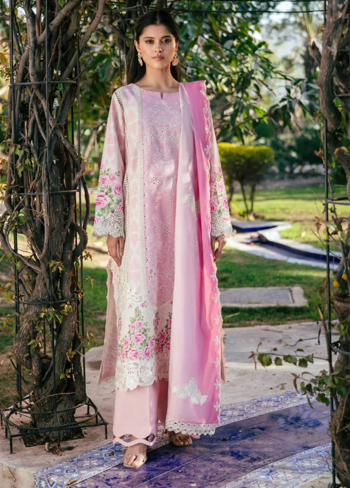 Vintage Flora by Manara Embroidered Lawn Suits Unstitched 3 Piece MNA25VS VF-09 Rozinay - Summer Collection