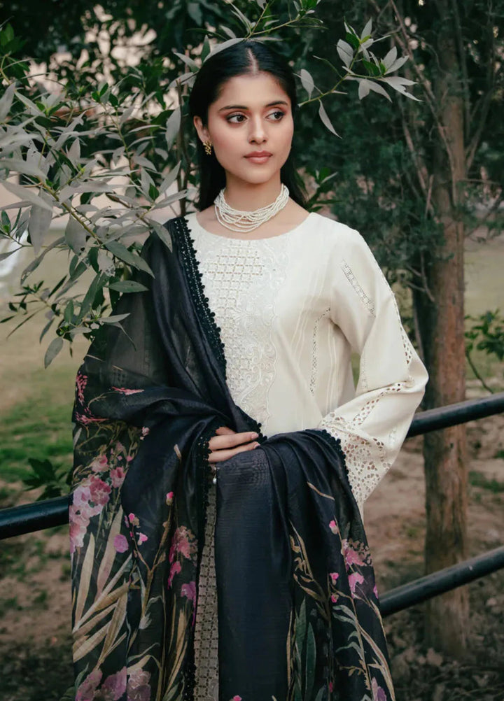 Vintage Flora by Manara Embroidered Lawn Suits Unstitched 3 Piece MNA25VS VF-10 Seher - Summer Collection