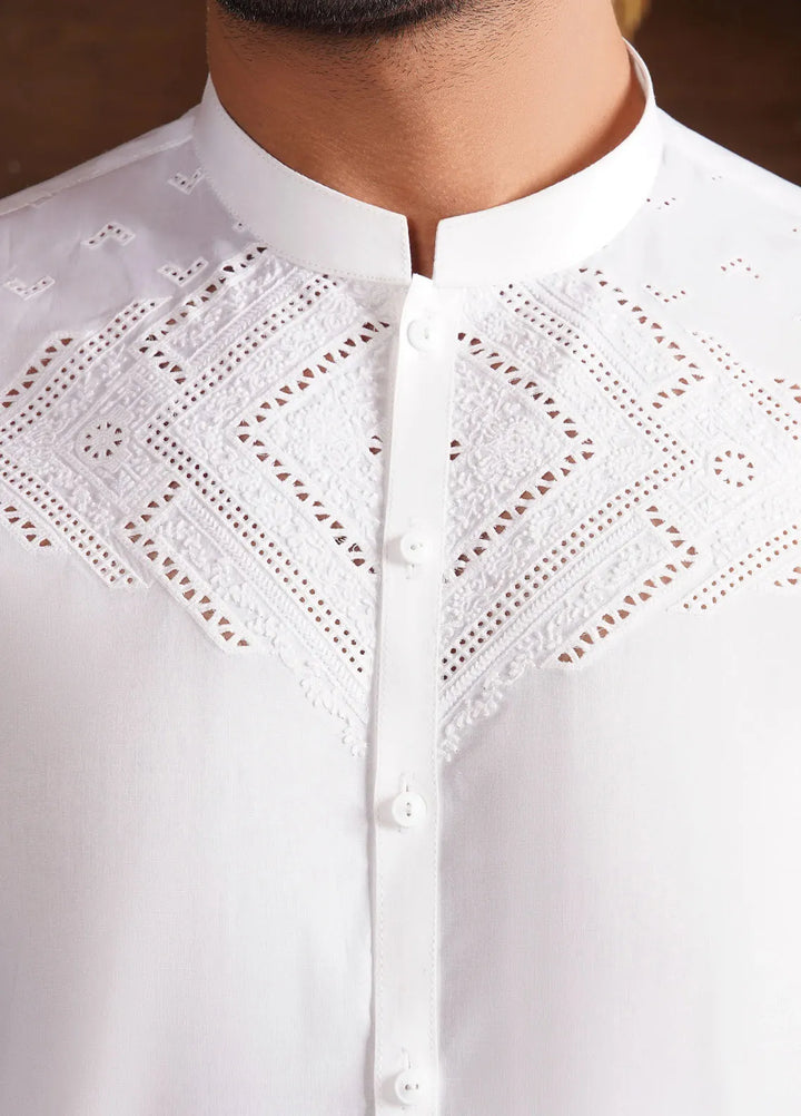 Virsa by Fabrich Embroidered Cotton Suits Unstitched 2 Piece GTS-VC-009 - Mens Collection