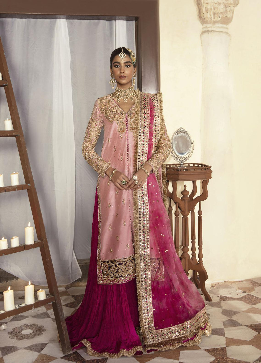 Maria Osama Khan Luxury Pret  Raw Silk 3 Piece MOK22VR Parisa 010