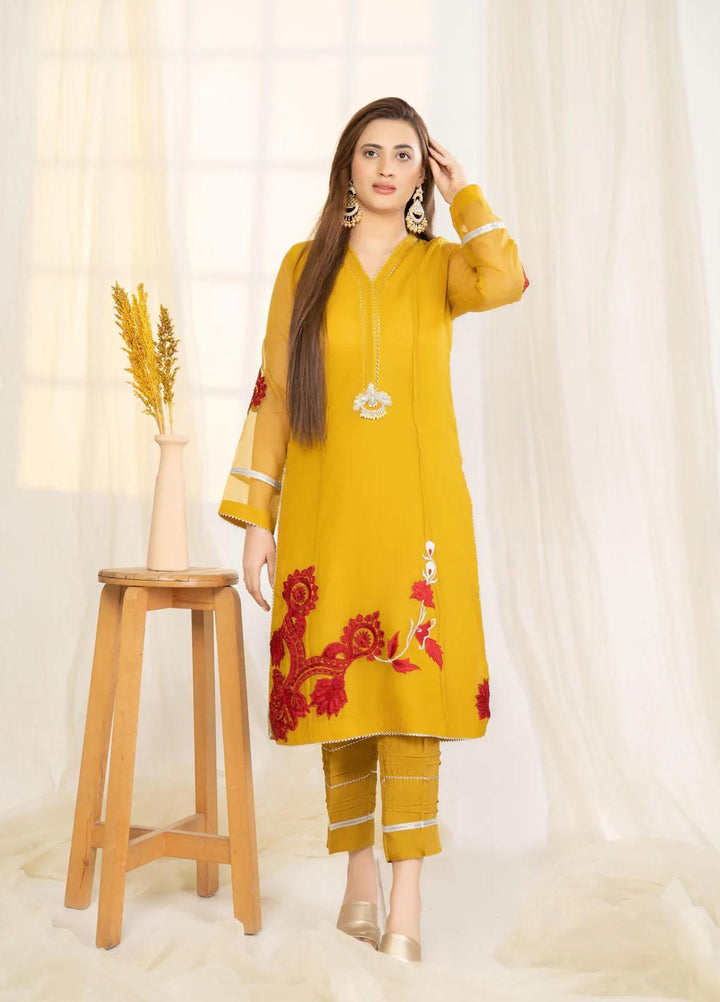 Noorangi Luxury Pret  Khaadi Net 2 Piece Suit NR22VF Mustard Hue