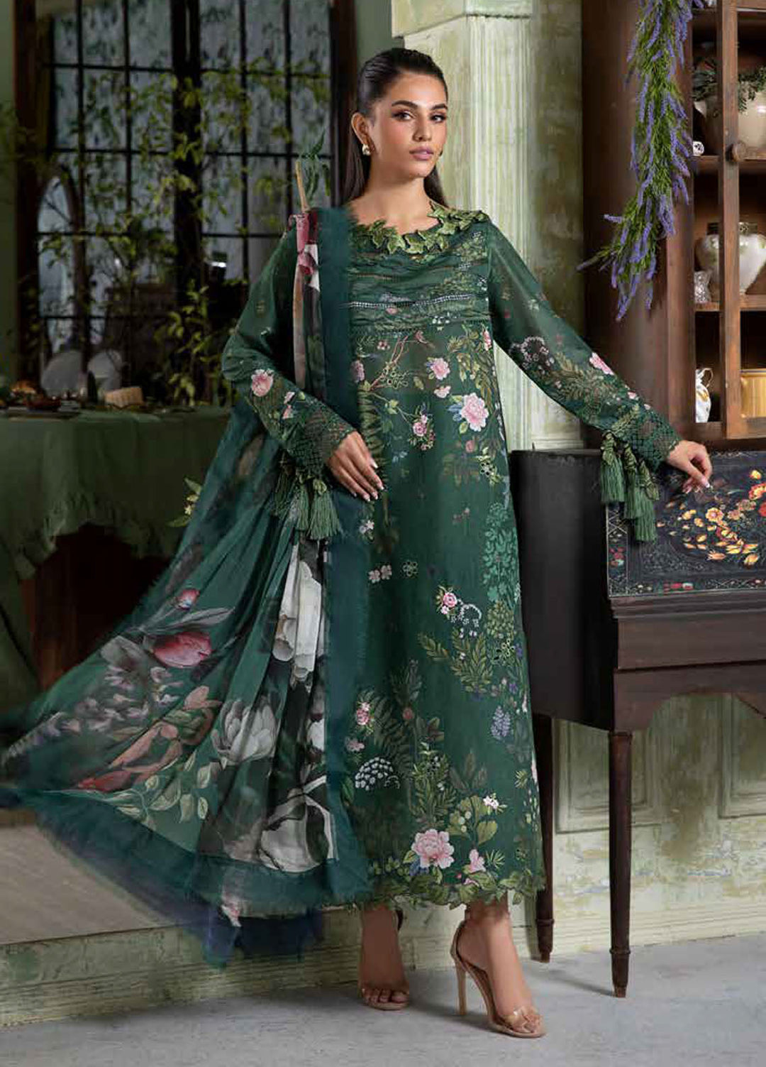 Vital by Sobia Nazir Embroidered Lawn Suits Unstitched 3 Piece SN25VL2 D-05 B - Summer Collection
