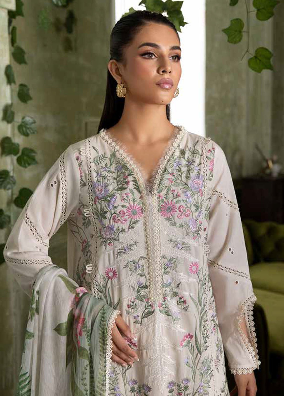 Vital by Sobia Nazir Embroidered Lawn Suits Unstitched 3 Piece SN25VL2 D-09 A - Summer Collection