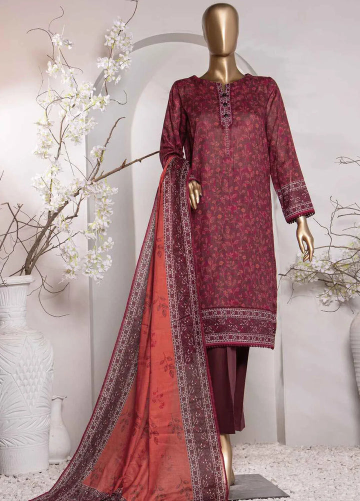 Vital prints By Hz Textiles Printed Cotton Suit Unstitched 3 Piece HZ24VP VP-152 - Summer Collection