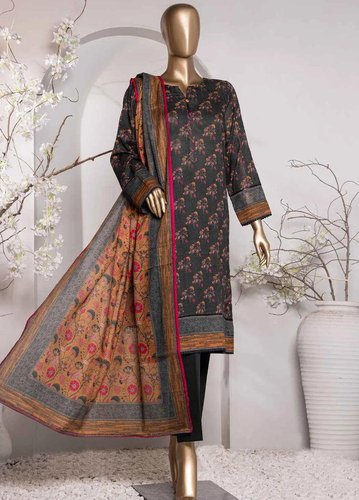 Vital prints By Hz Textiles Printed Cotton Suit Unstitched 3 Piece HZ24VP VP-156 - Summer Collection