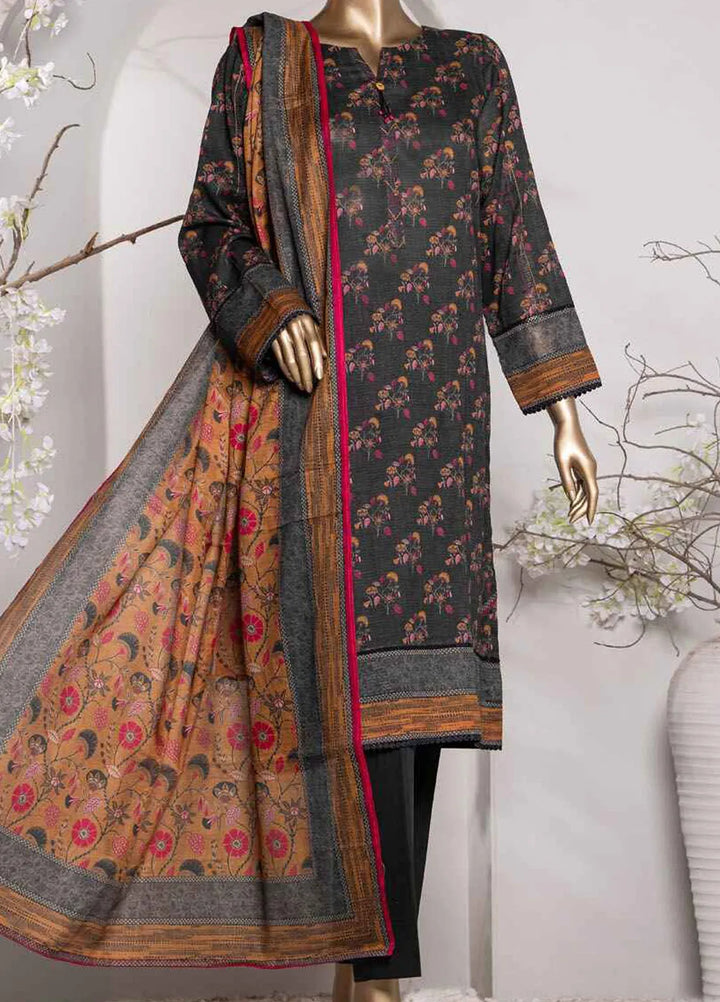 Vital prints By Hz Textiles Printed Cotton Suit Unstitched 3 Piece HZ24VP VP-156 - Summer Collection