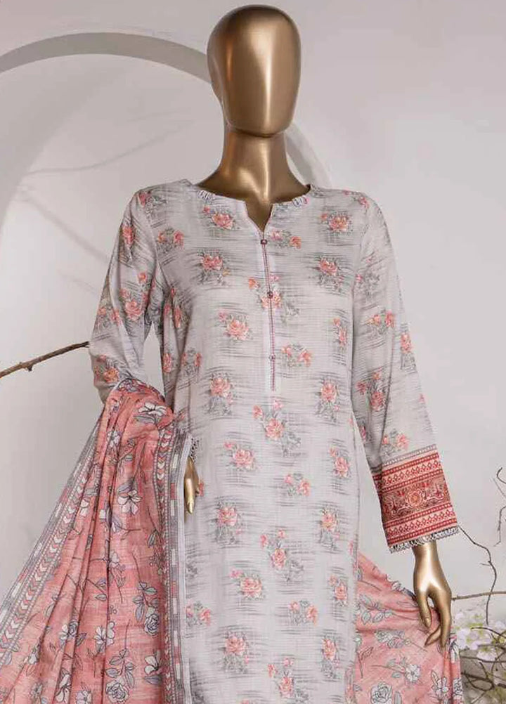Vital prints By Hz Textiles Printed Cotton Suit Unstitched 3 Piece HZ24VP VP-157 - Summer Collection