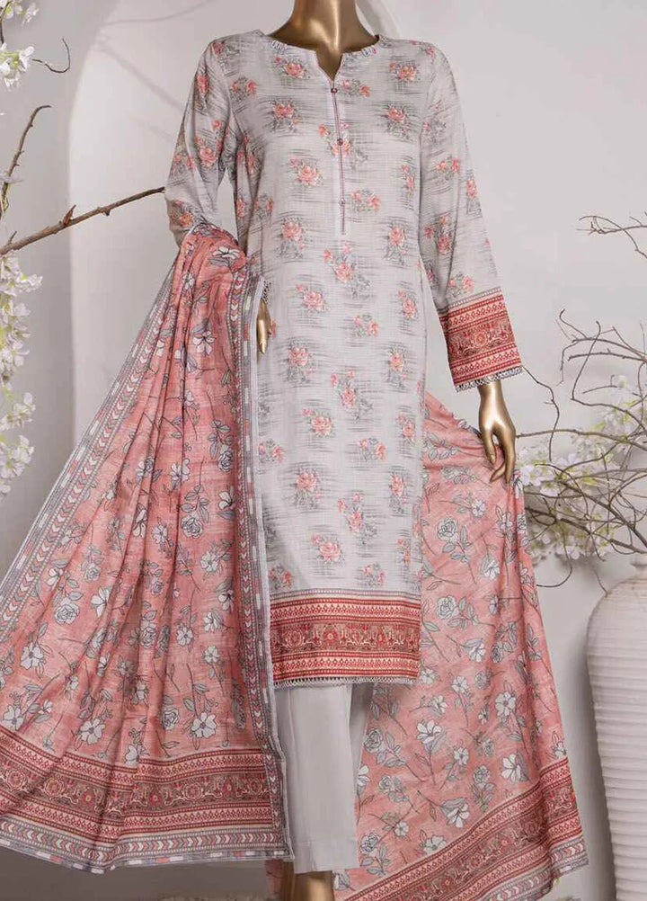 Vital prints By Hz Textiles Printed Cotton Suit Unstitched 3 Piece HZ24VP VP-157 - Summer Collection