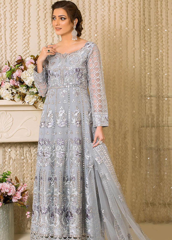 Vive La Fete By Imrozia Embroidered Net Suits Unstitched 3 Piece IMP22VF L-254 Mystique - Premium Collection
