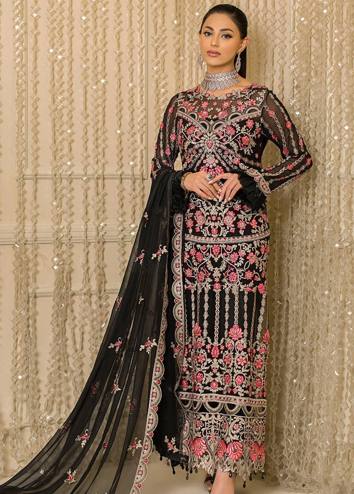 Vive La Fete By Imrozia Embroidered Chiffon Suits Unstitched 3 Piece IMP22VF L-256 Fonce - Premium Collection