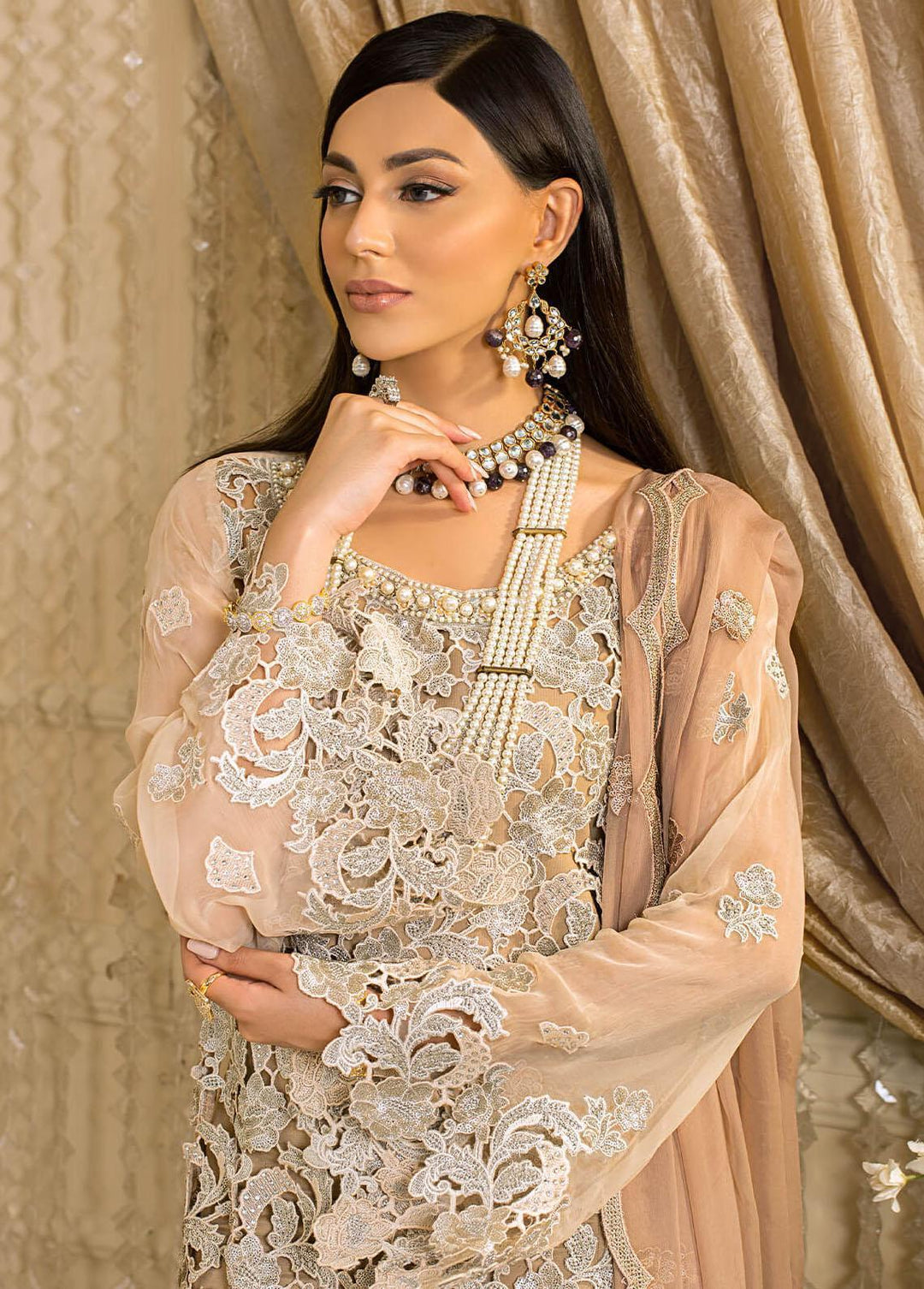 Vive La Fete By Imrozia Embroidered Organza Suits Unstitched 3 Piece IMP22VF L-260 Epoch - Premium Collection