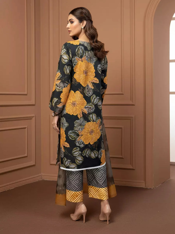 Salitex Unstitched Printed Lawn Silk 3 Piece Suit SUNS7ASI351 - Casual Collection