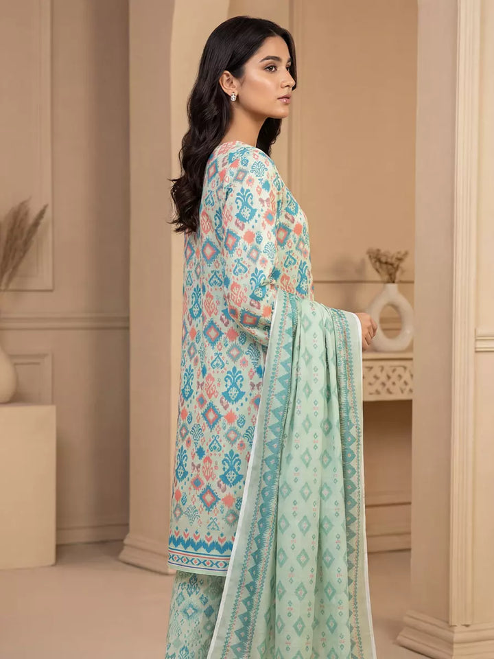 Salitex Unstitched Printed Lawn Silk 3 Piece Suit SUNS7ASI347 - Casual Collection