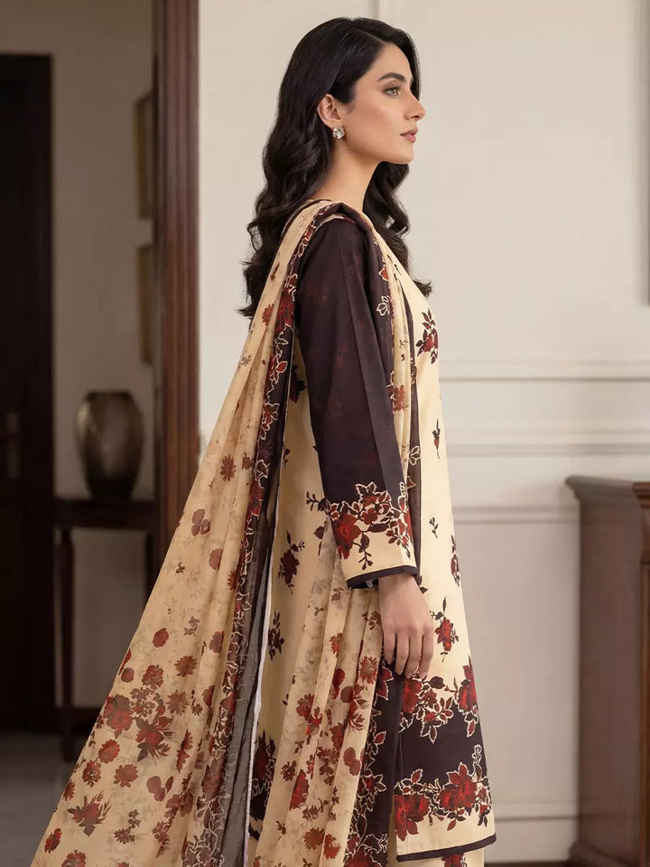 Salitex Unstitched Printed Lawn Silk 3 Piece Suit SUNS7ASI340 - Casual Collection