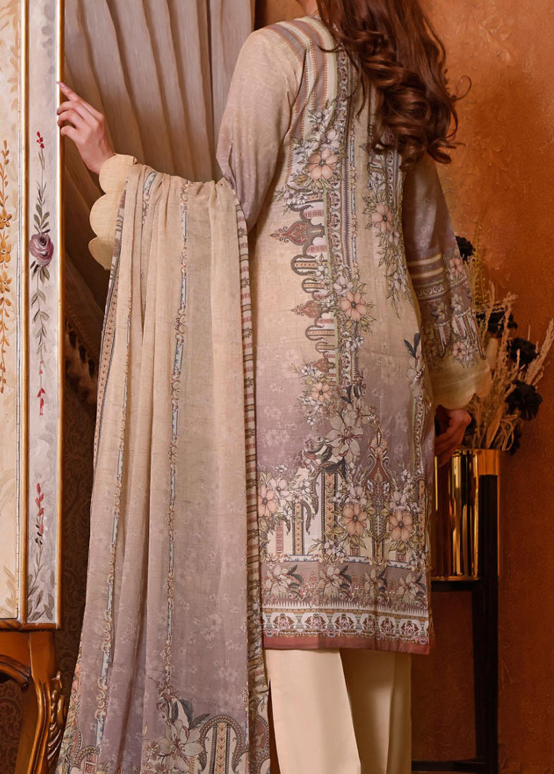 Hina Umer By VS Textiles Embroidered Lawn Suits Unstitched 3 Piece VS22HU 10 - Summer Collection