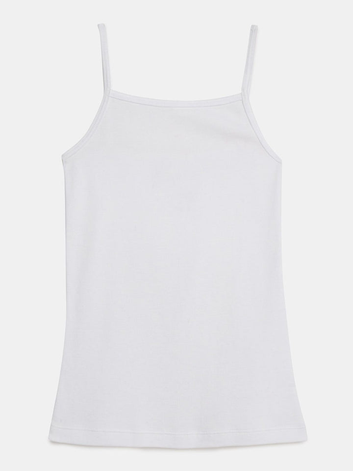 Dhaga Kids Pret Solids Jersy 1 Piece Pack of 3 Cotton Camisole White HDKB - Summer Collection