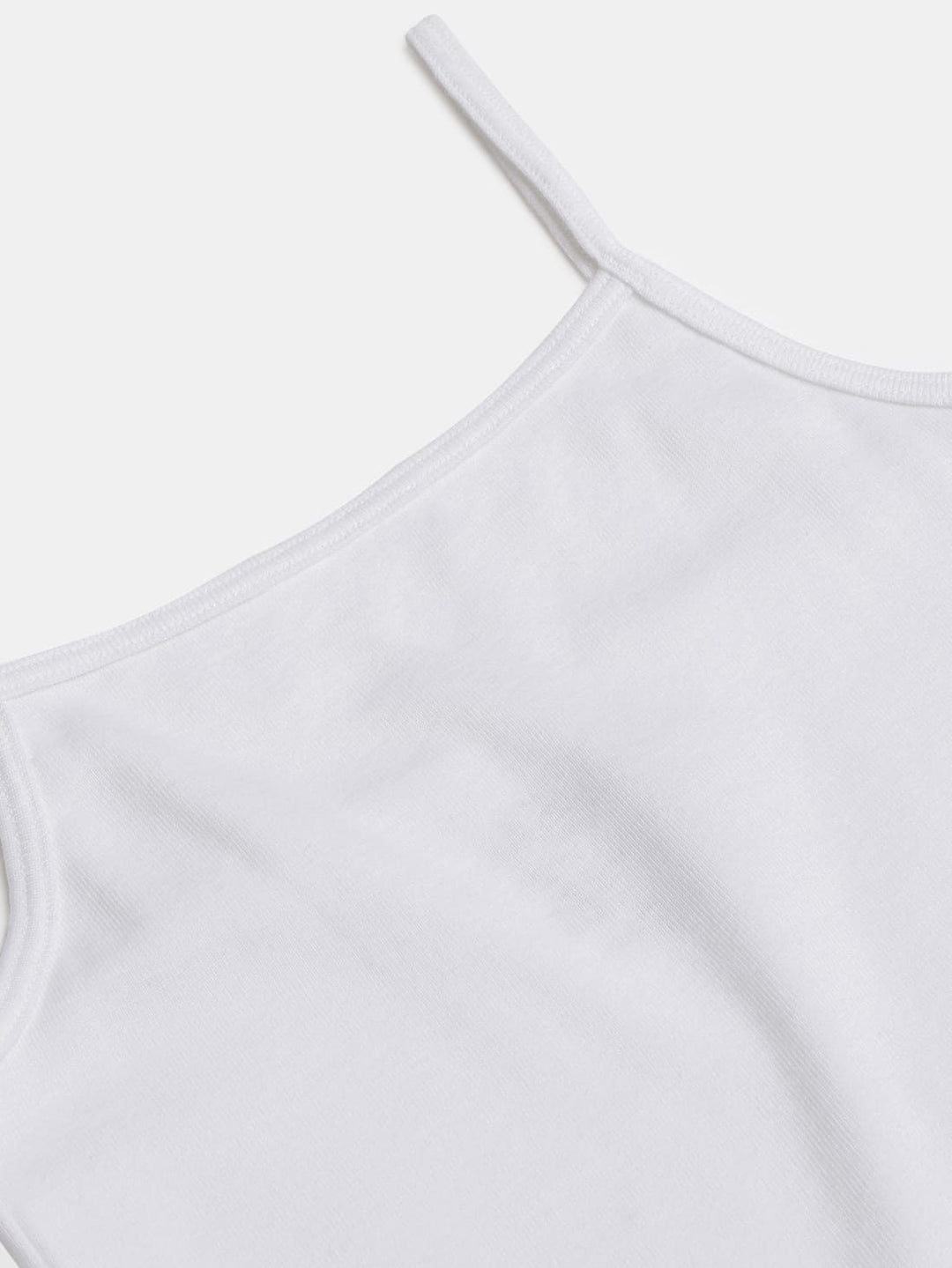 Dhaga Kids Pret Solids Jersy 1 Piece Pack of 3 Cotton Camisole White HDKB - Summer Collection