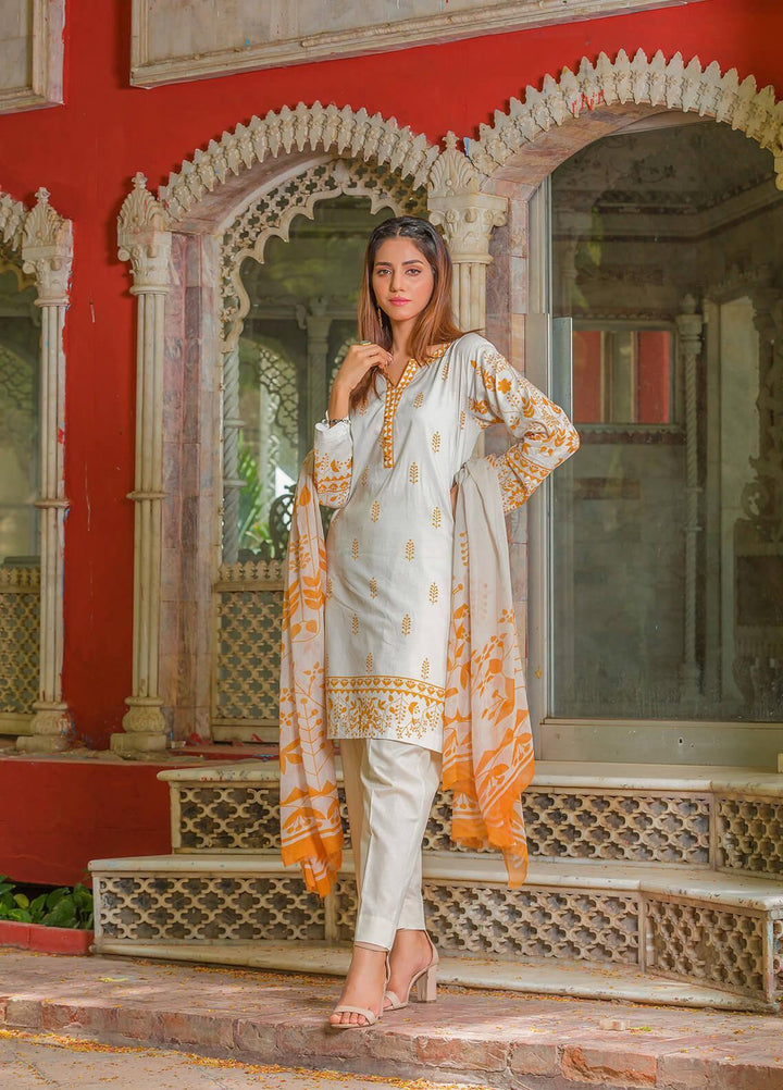 Waniya Pret Printed Lawn 3 Piece Suit PK-211A DAISY DAME