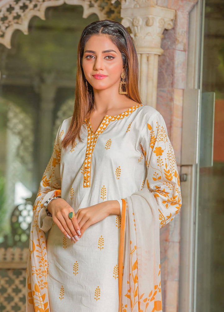 Waniya Pret Printed Lawn 3 Piece Suit PK-211A DAISY DAME