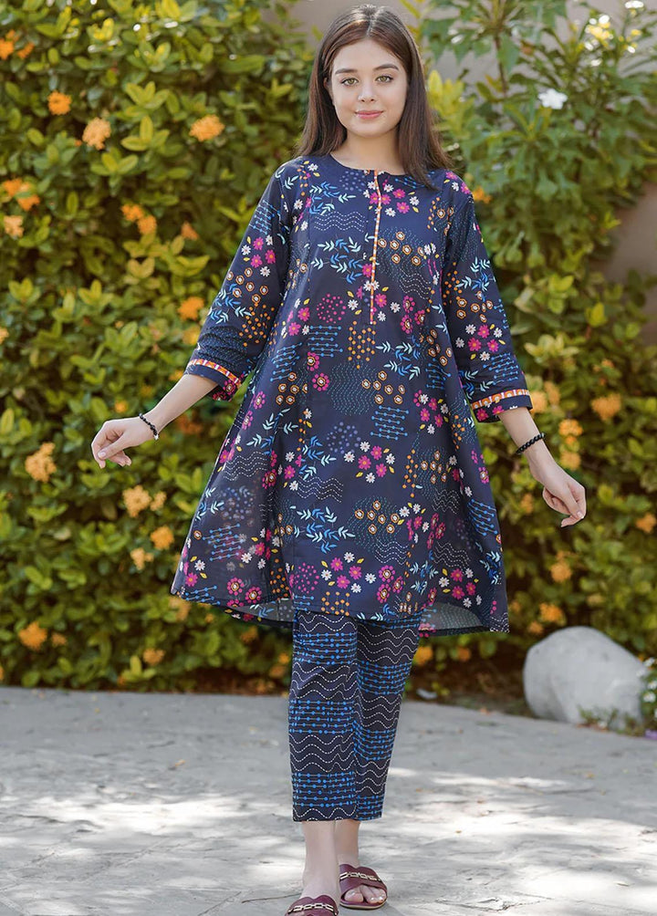 Waniya Pret Printed Lawn 2 Piece WN23RW WKA20-92 ARTZY BLOOM
