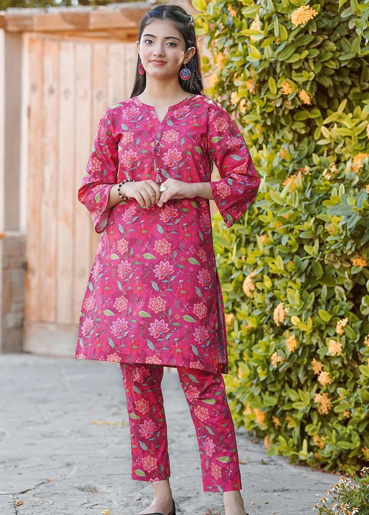 Waniya Pret Printed Lawn 2 Piece WN23RW WKA20-98 MULBERRY HUE