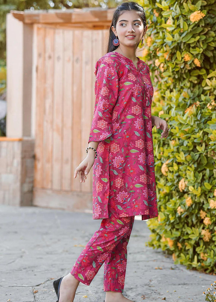 Waniya Pret Printed Lawn 2 Piece WN23RW WKA20-98 MULBERRY HUE