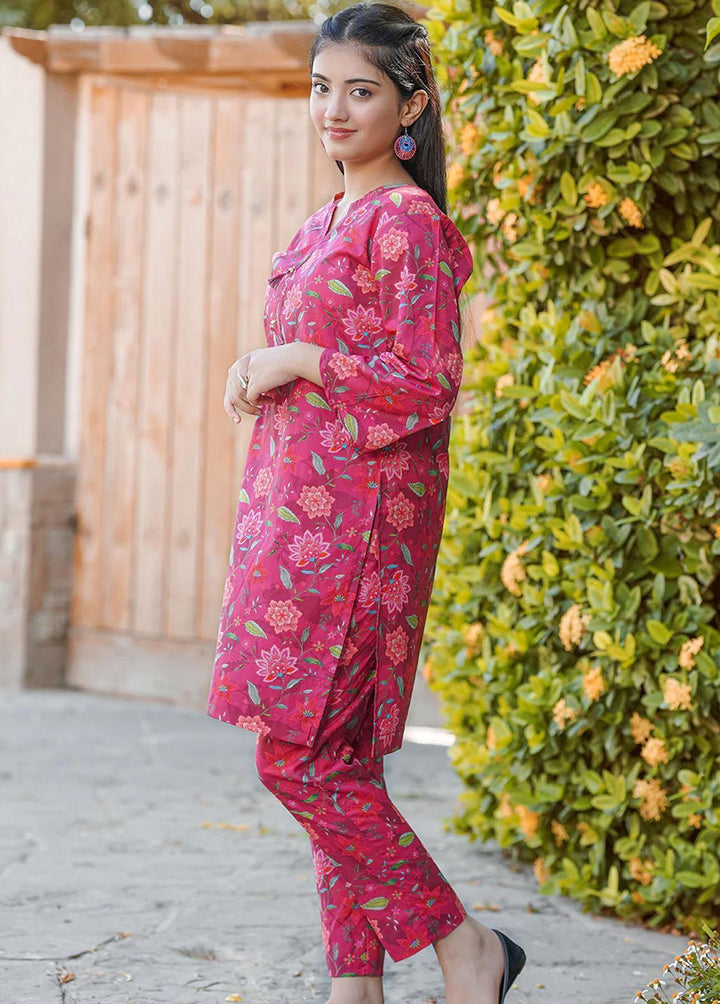 Waniya Pret Printed Lawn 2 Piece WN23RW WKA20-98 MULBERRY HUE
