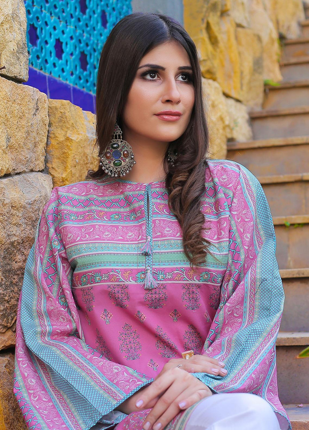 Waniya Casual Pret  Cotton Shirt GULABI PK-215A