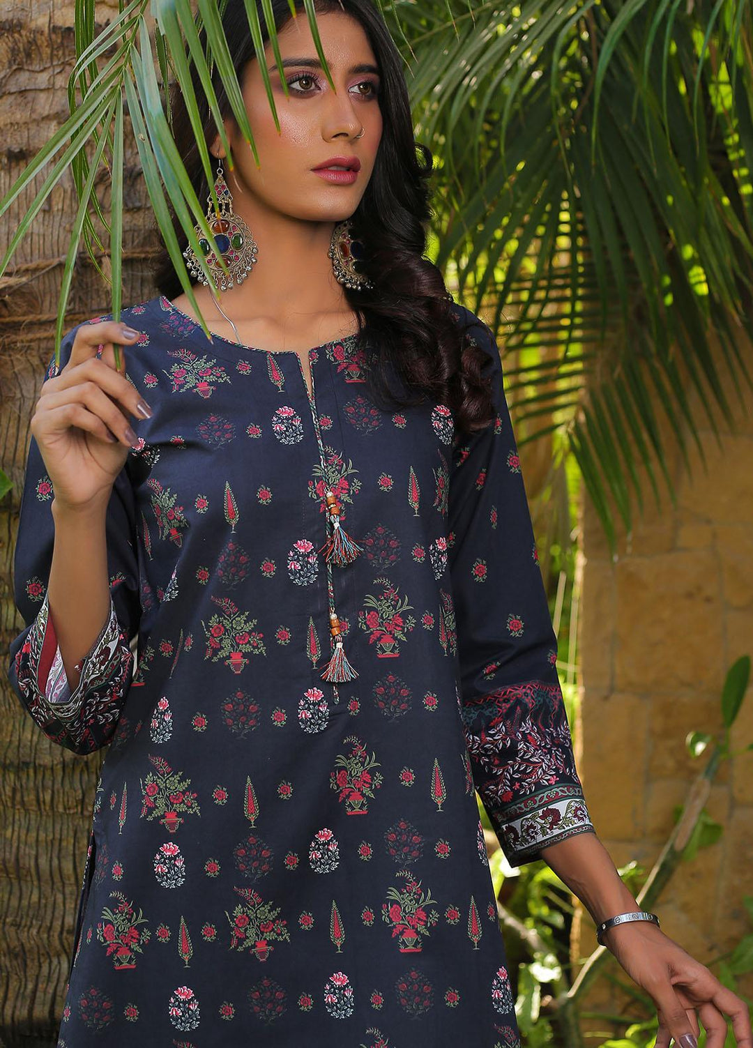 Waniya Casual Pret  Cotton Shirt NIGHT GARDEN PK-216A