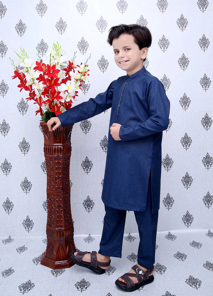 Wearmani Wash n Wear Self Design Boys Kurta Trouser - MKP-040