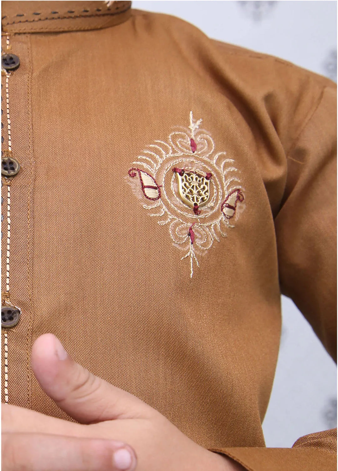 Wearmani Wash n Wear Self Design Boys Kurta Trouser - MKP-042