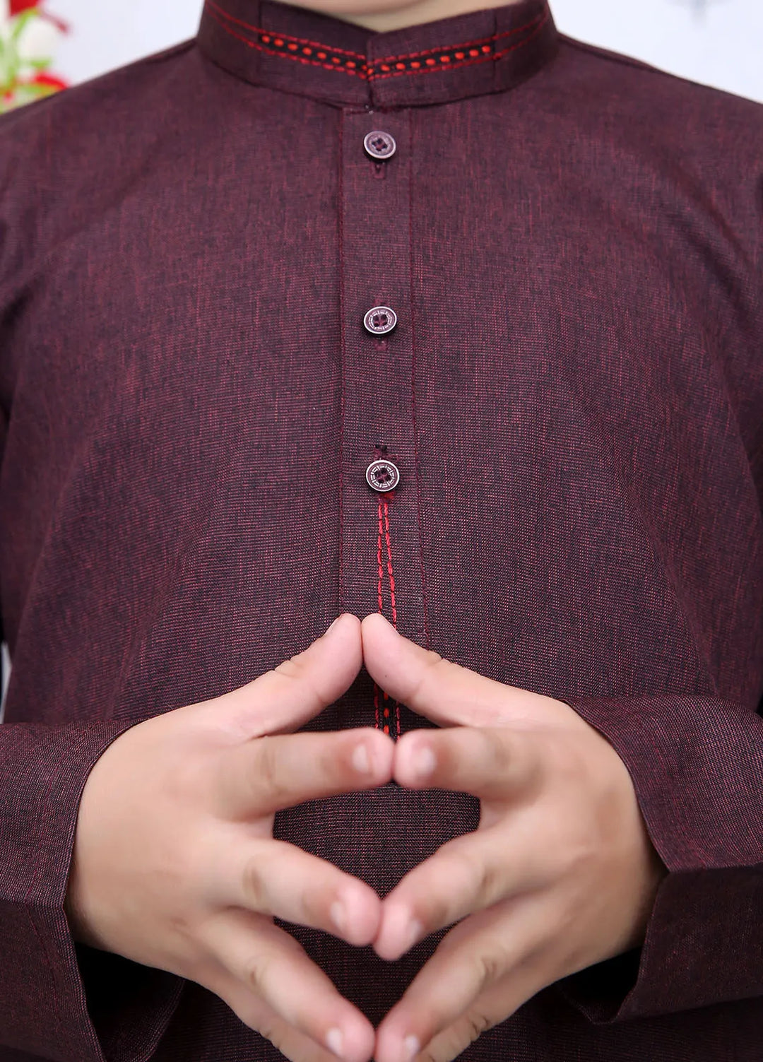 Wearmani Wash n Wear Self Design Boys Kurta Trouser - MKP-049