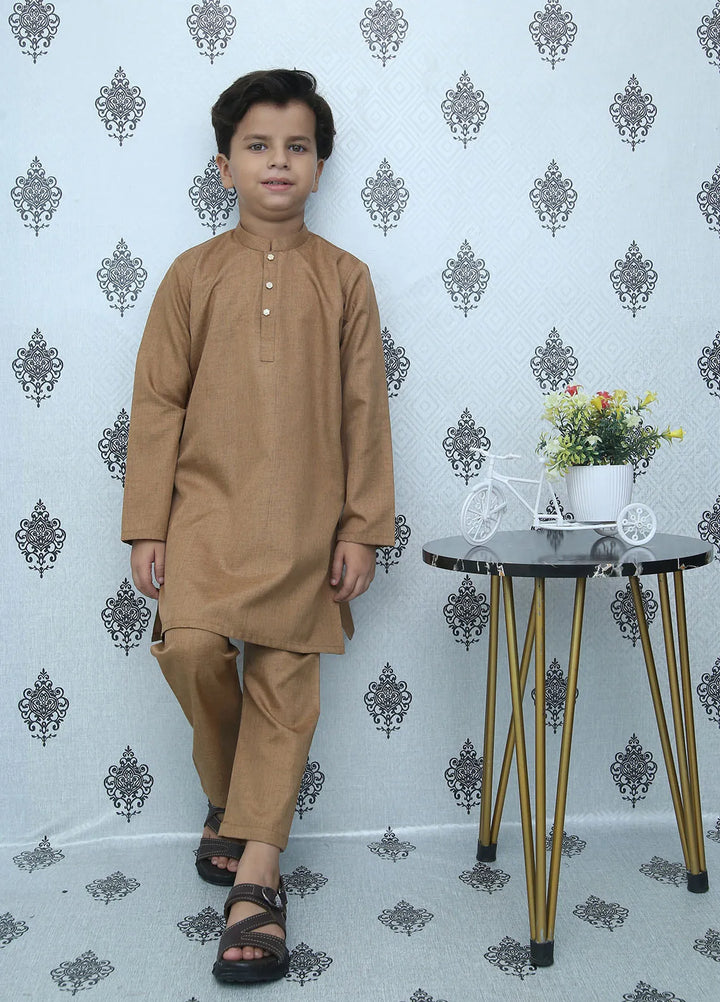 Wearmani Wash n Wear Self Design Boys Kurta Trouser - MKP-052
