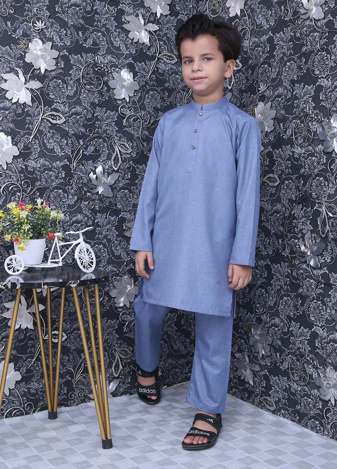 Wearmani Wash n Wear Self Design Boys Kurta Trouser - MKP-053