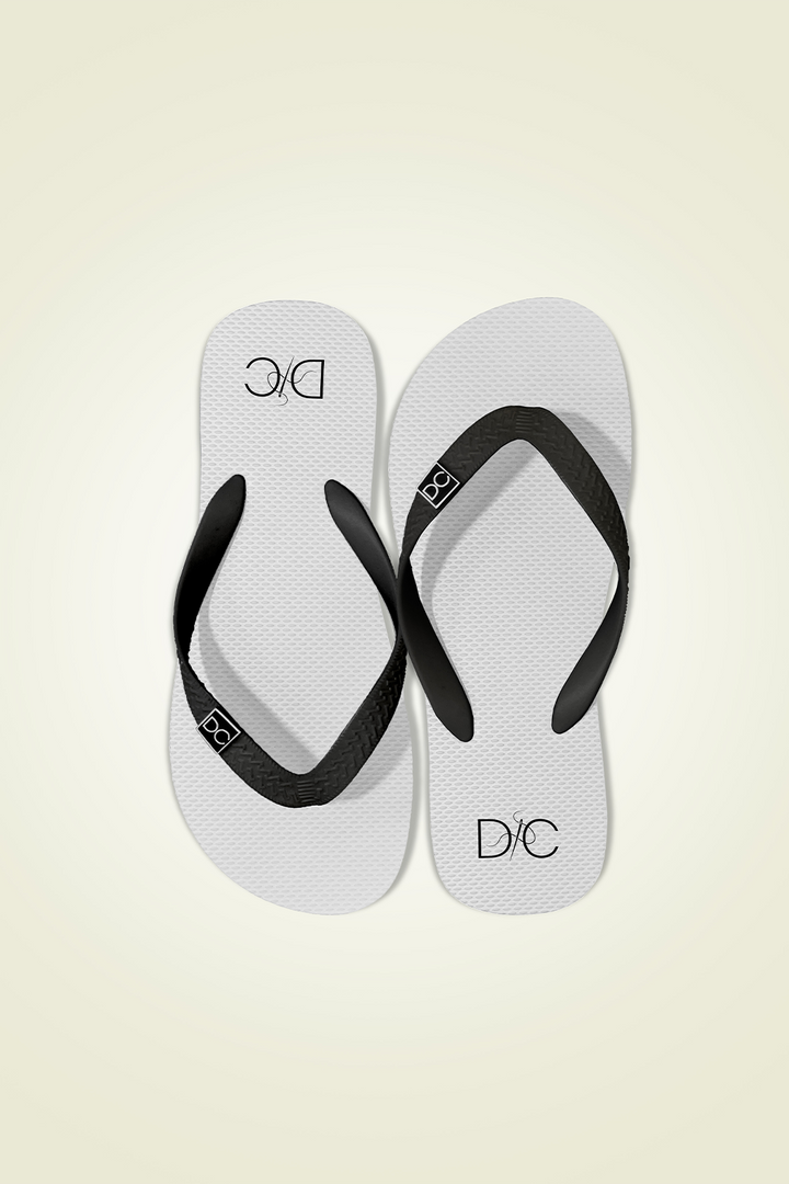 Divinely Crafted Men Flip Flops White MFF-1225-WHT - Summer Collection