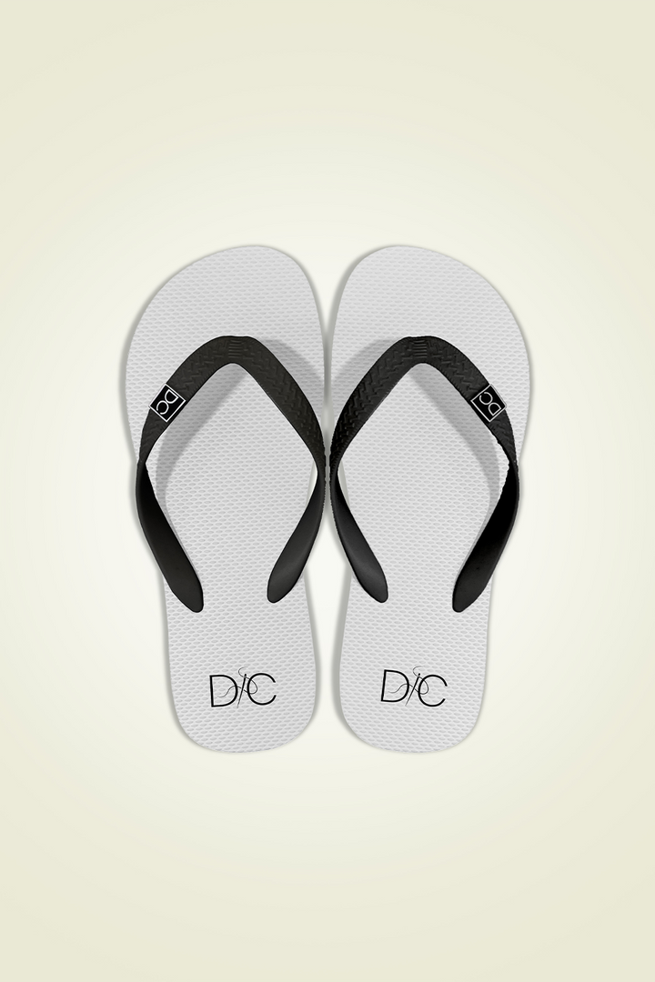 Divinely Crafted Men Flip Flops White MFF-1225-WHT - Summer Collection
