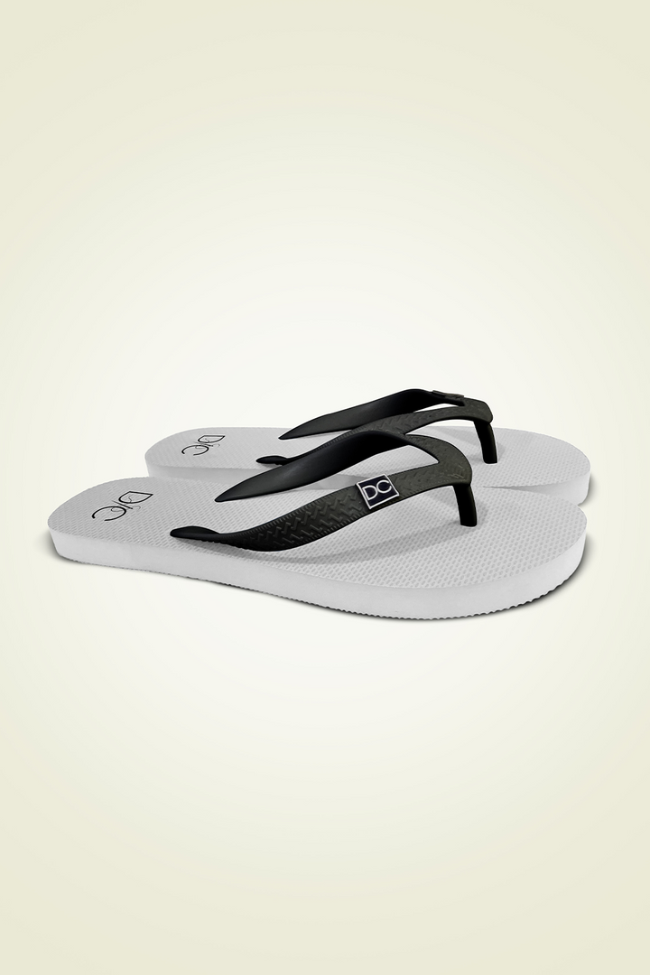 Divinely Crafted Men Flip Flops White MFF-1225-WHT - Summer Collection