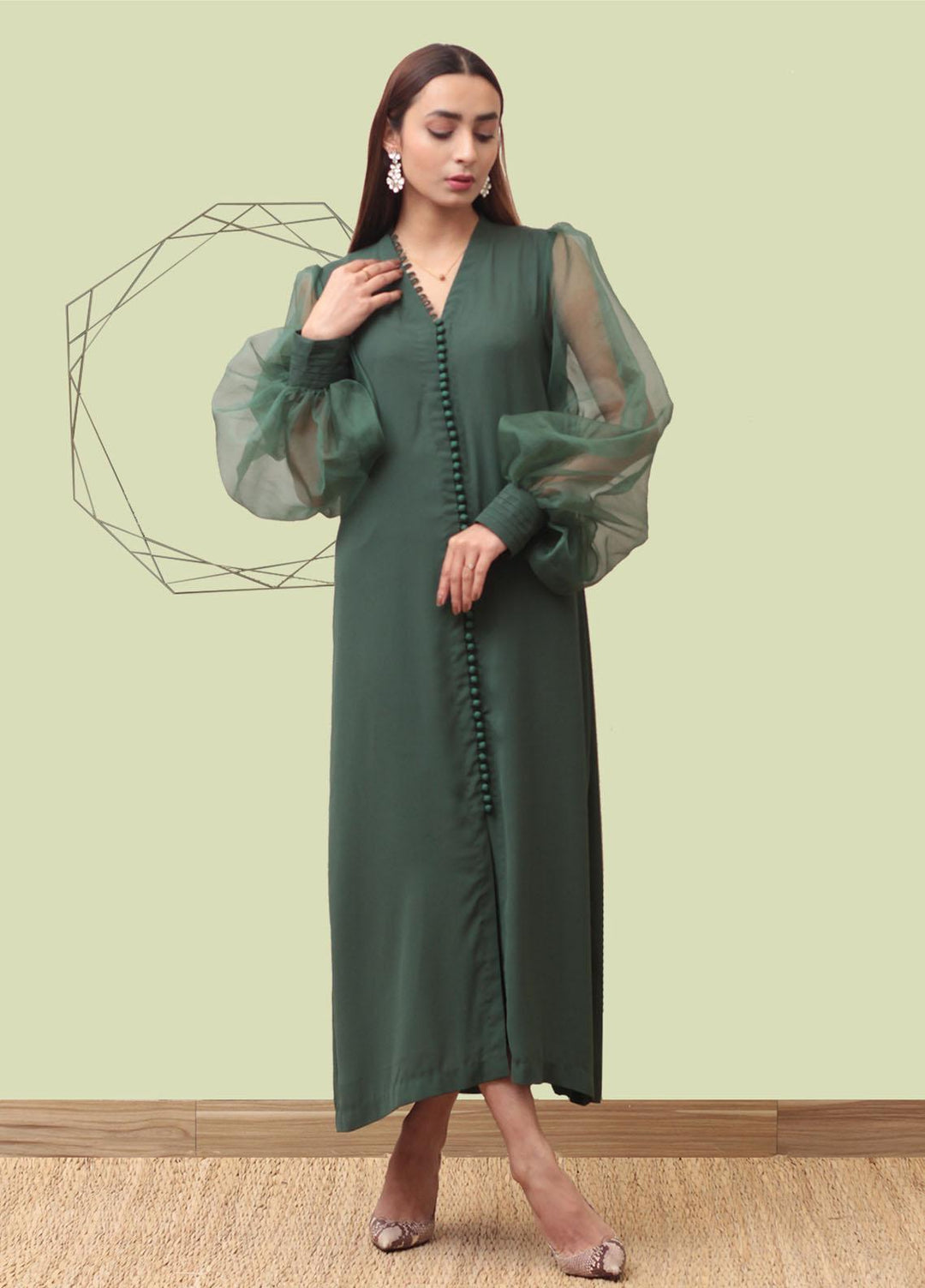 Mor to Go Pret  Georgette 2 Piece Dress MTM21WH Dina