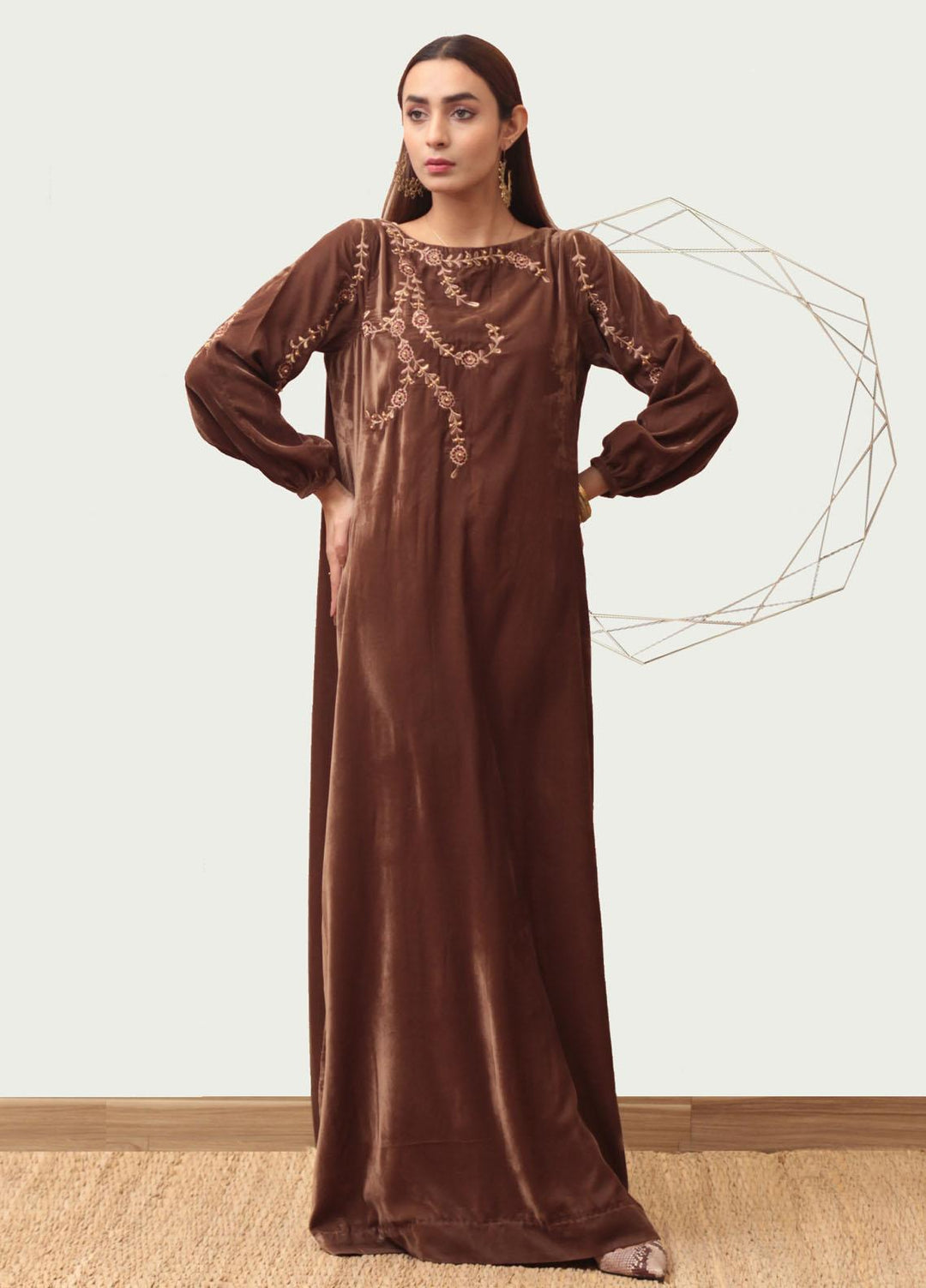 Mor to Go Pret  Velvet Kaftan MTM21WH Iffa