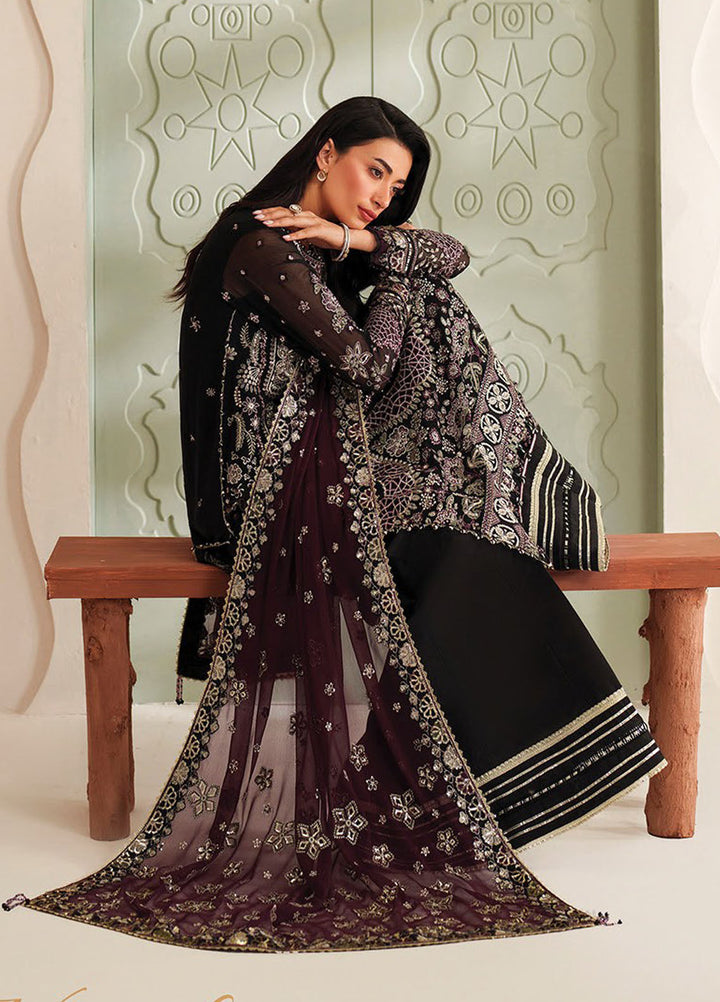 Xenia Embroidered Chiffon Suits Unstitched 3 Piece XE25LU D-01 Ayat - Formals Collection