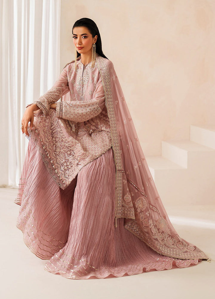 Xenia Embroidered Chiffon Suits Unstitched 3 Piece XE25LU D-02 Anira - Formals Collection
