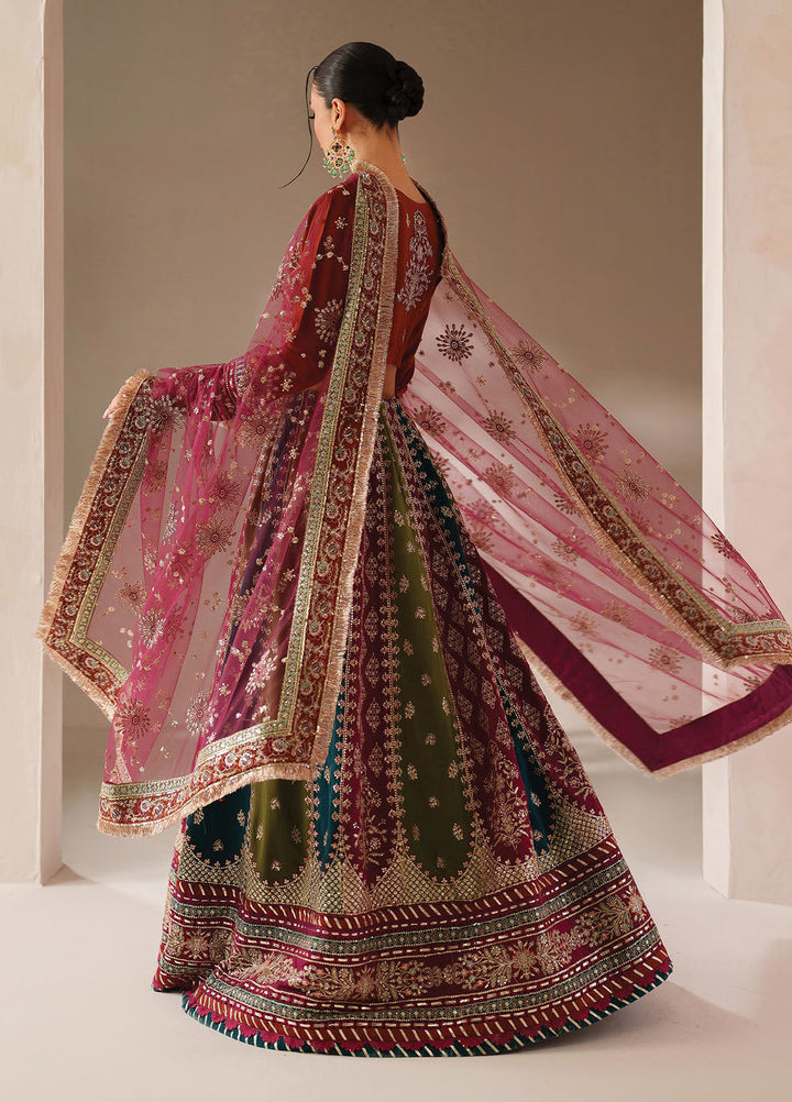 Xenia Embroidered Raw Silk Suits Unstitched 3 Piece XE25LU D-10 Inea - Formals Collection