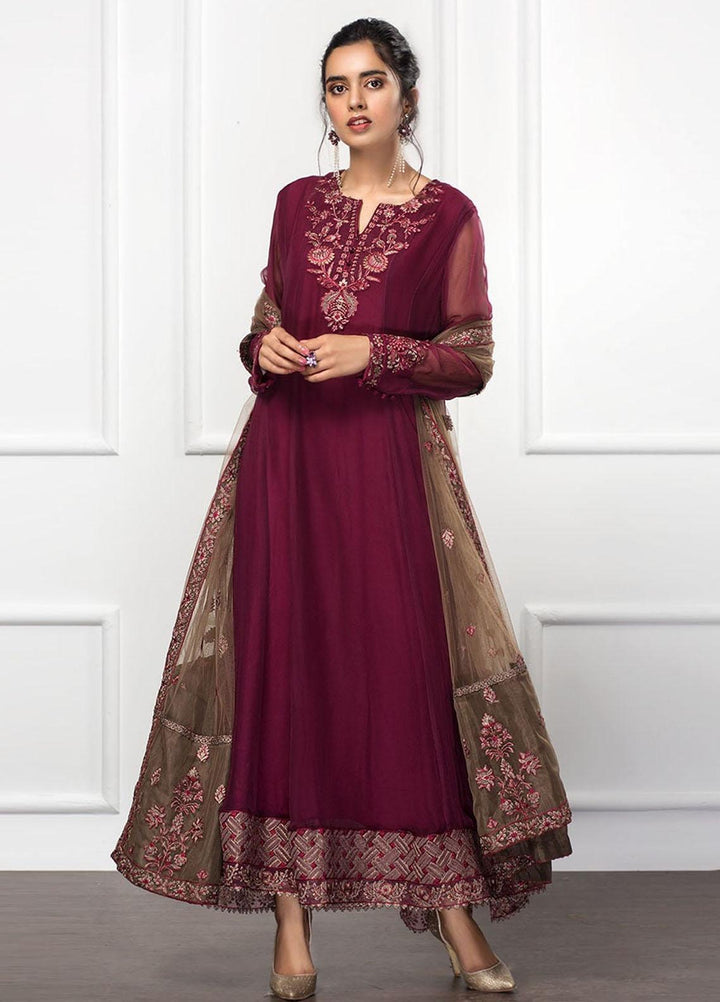 Xenia Formals Pret Embroidered Chiffon 3 Piece Suit CARINA XFR-20-147